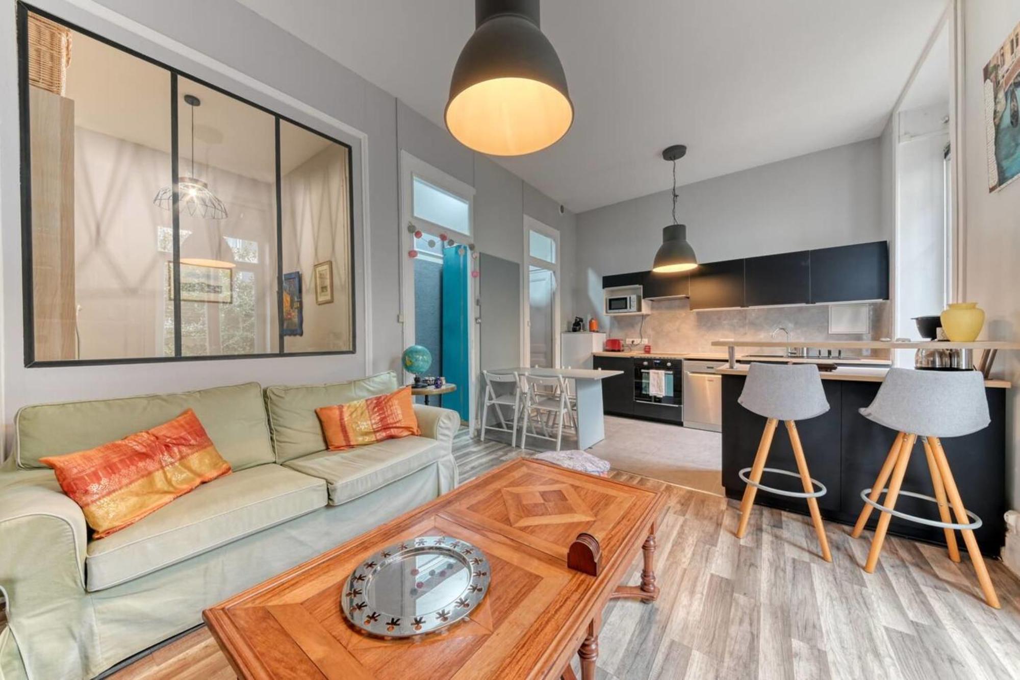 Le Garden City - Bel Appartement Avec Jardin Prive Villeurbanne Exterior foto